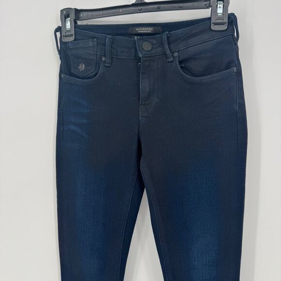 Scotch & Soda Women Skinny Jeans Dark Wash High Rise size 26 Stretch Denim Pants - Picture 3 of 10